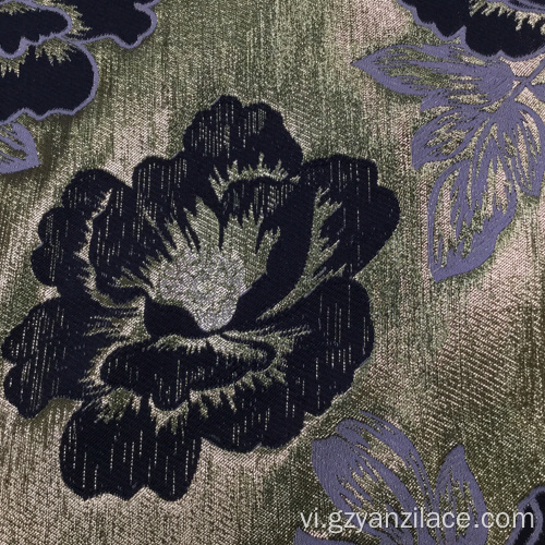 Vàng Jacquard Chenille Jacquard cho trang phục